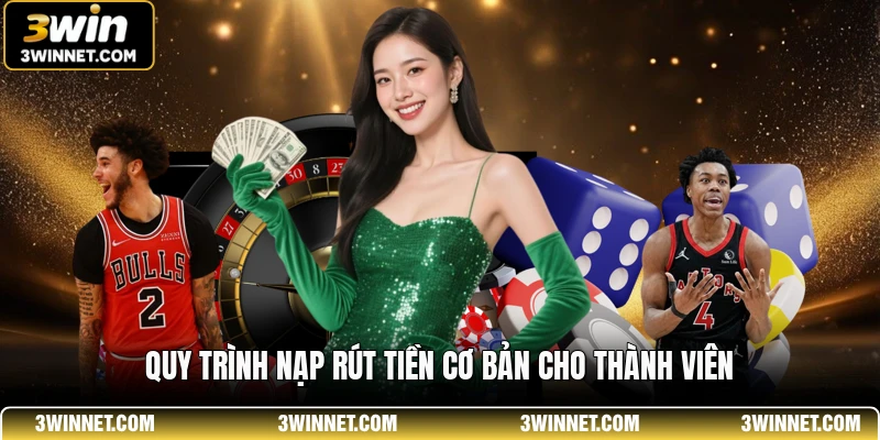 Quy trình nạp rút tiền cơ bản cho thành viên